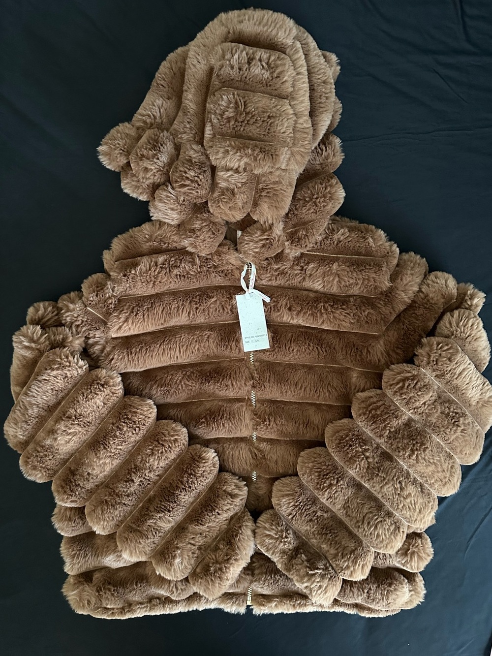 Fluffy brown jacket